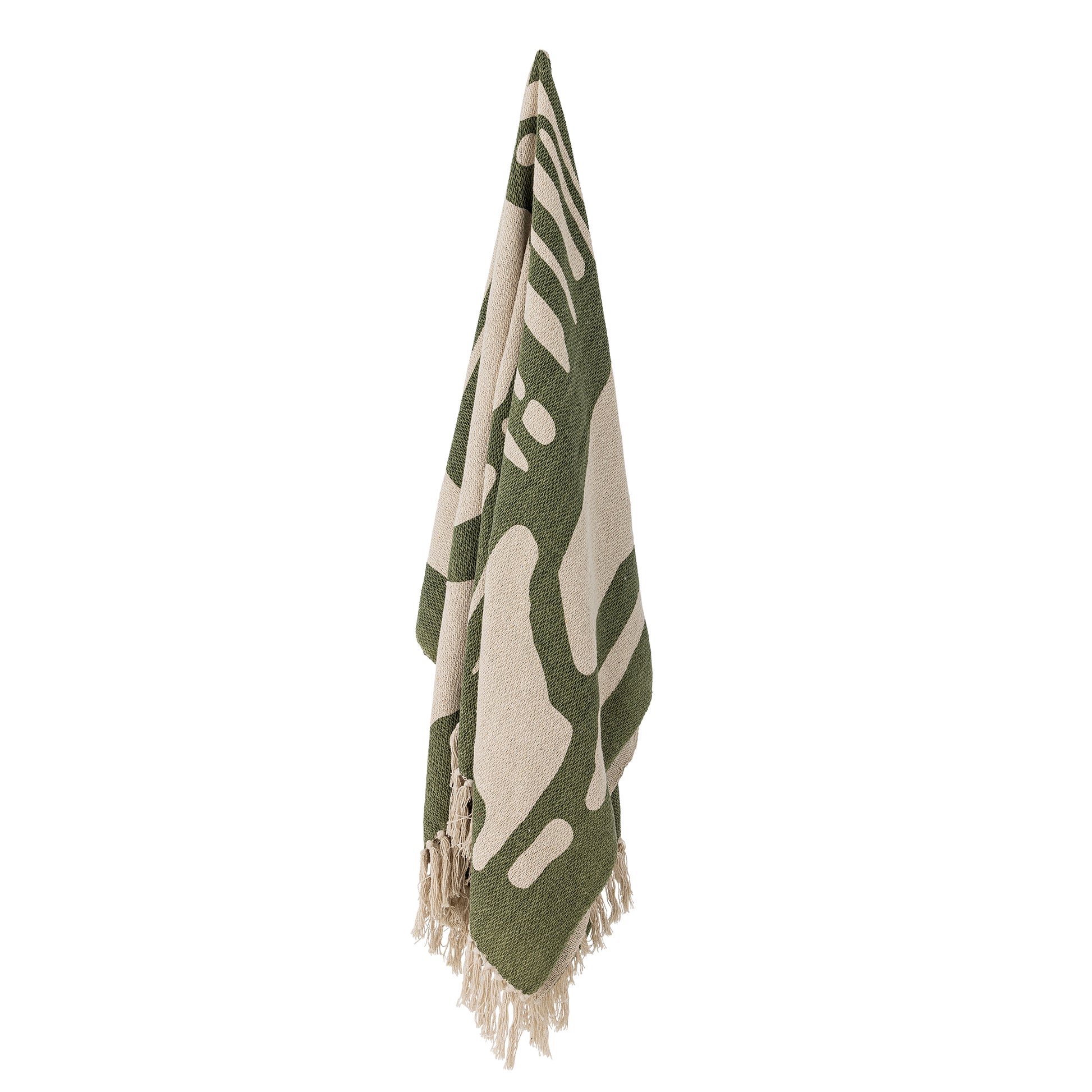 green-throw-recycled-cotton