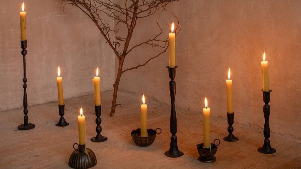Bohemia Petticoat Metal Candle Holders