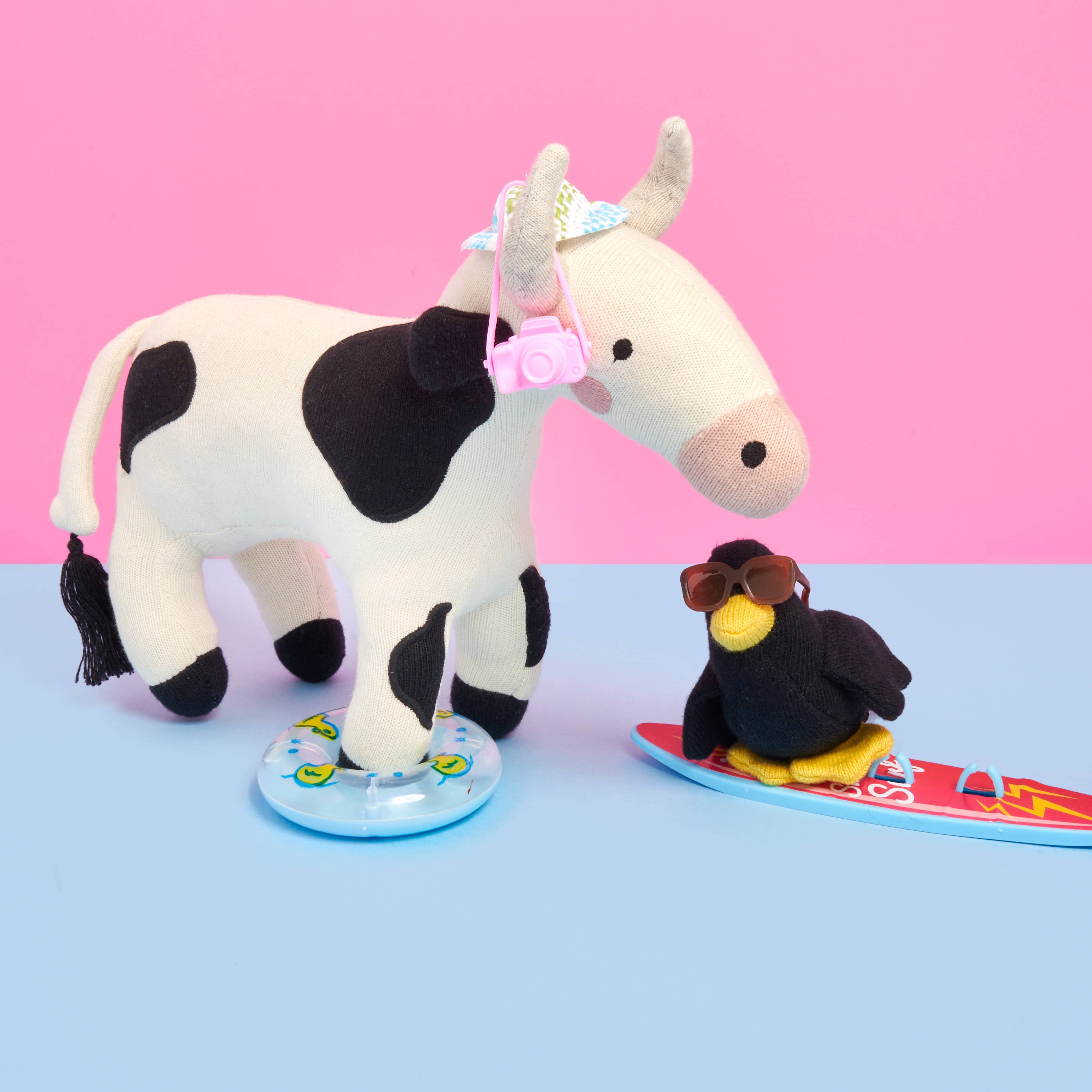 Best Years Knitted Organic Cotton Cow Plush Toy