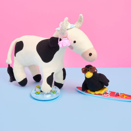 Best Years Knitted Organic Cotton Cow Plush Toy