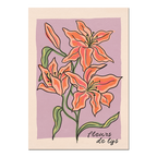 Cai & Jo 'Fleurs des Lys' Wall Art Print