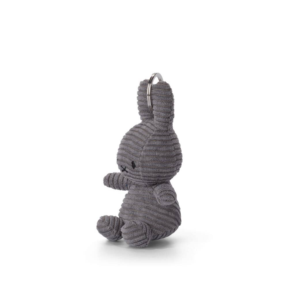 Miffy Keyring Corduroy ECO in Grey