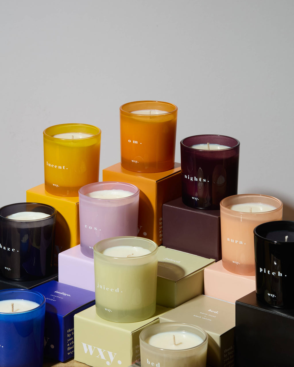 WXY 7ox Scented Candle in Various Aromatherapy Scents