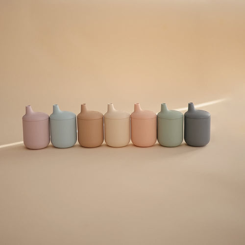 Mushie Silicone Sippy Cup in Pale Daffodil