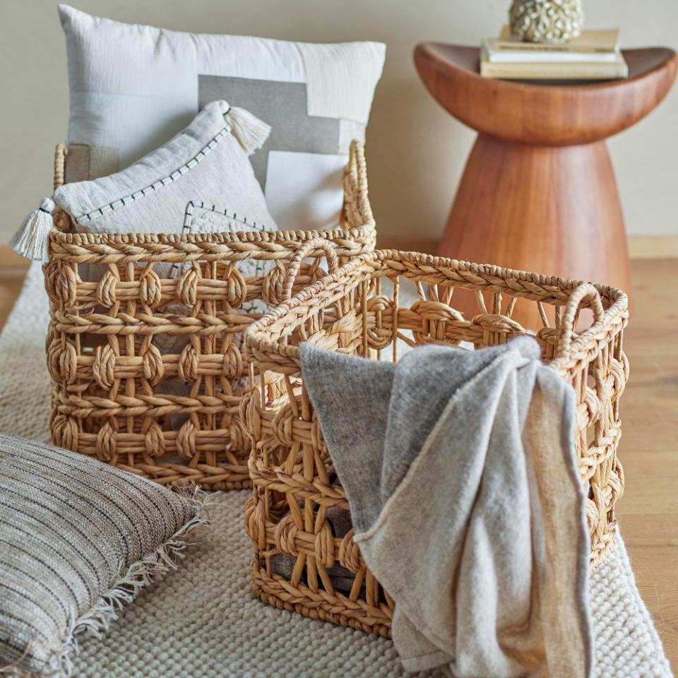 Bloomingville Marnie Square Handwoven Basket