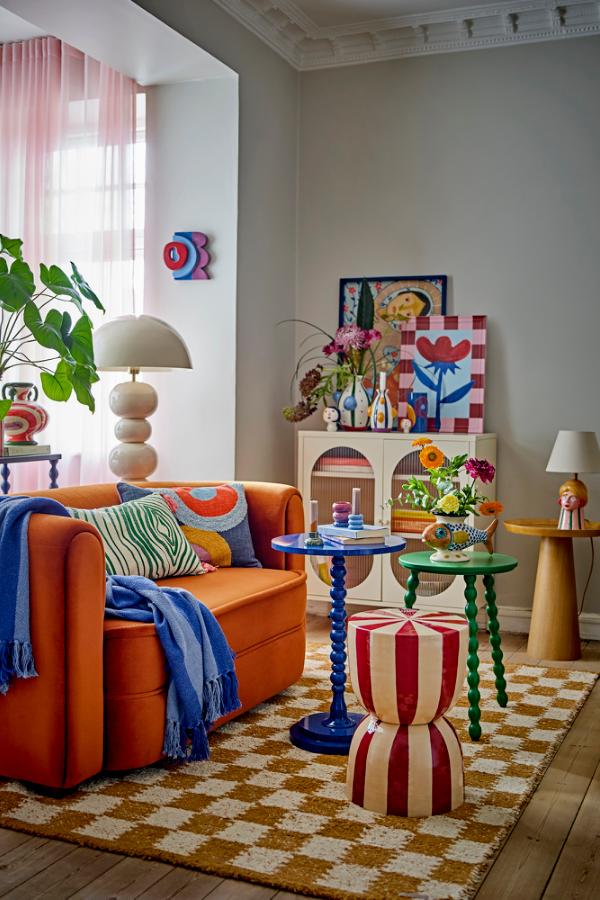 Bloomingville Frello Striped Recycled Cotton Throw Blanket