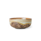 Ceramic bowl with a textured design on a white background