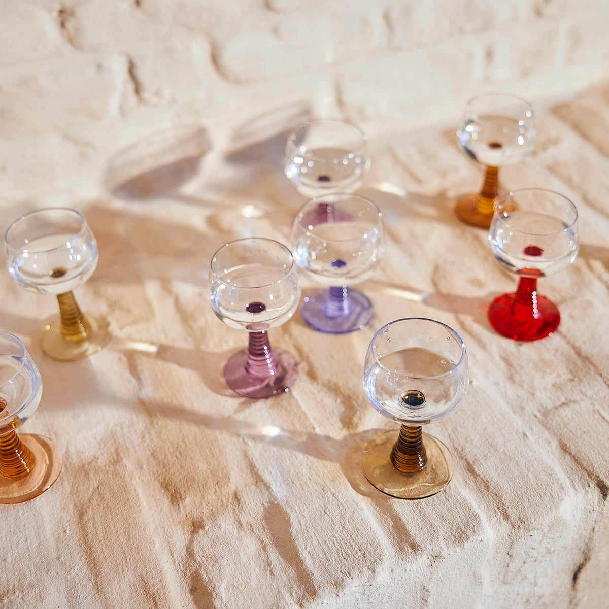 HKLIVING Swirl Wine Glasses