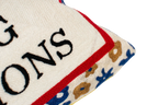 Pillow Drop 'I Don't Cook' Needlepoint Scatter Cushion