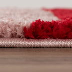 The Rugs Joli Red and Pink Waves Rug