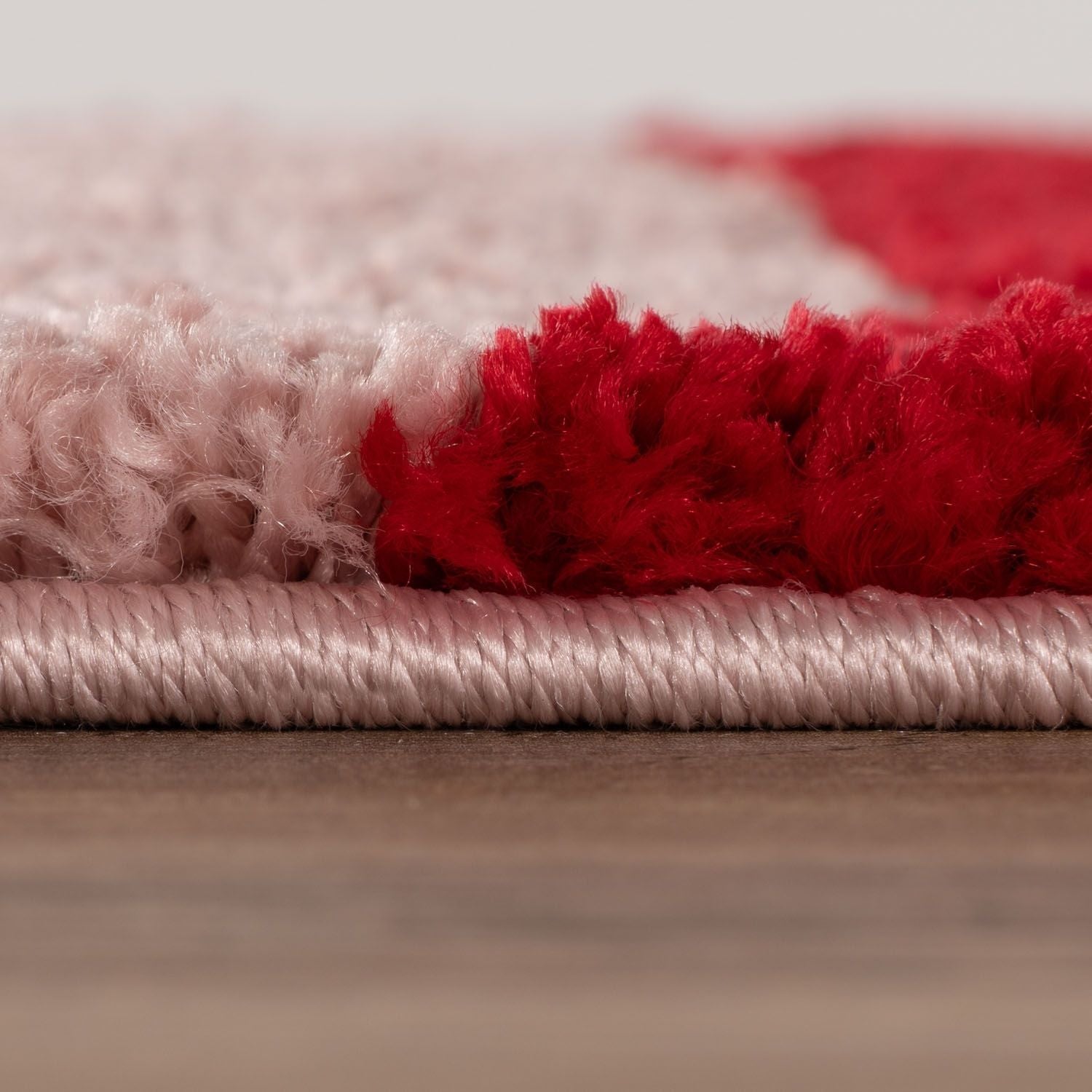The Rugs Joli Red and Pink Waves Rug