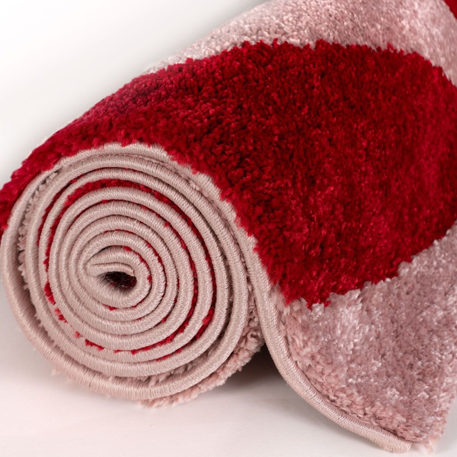 The Rugs Joli Red and Pink Waves Rug