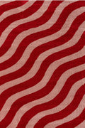 The Rugs Joli Red and Pink Waves Rug