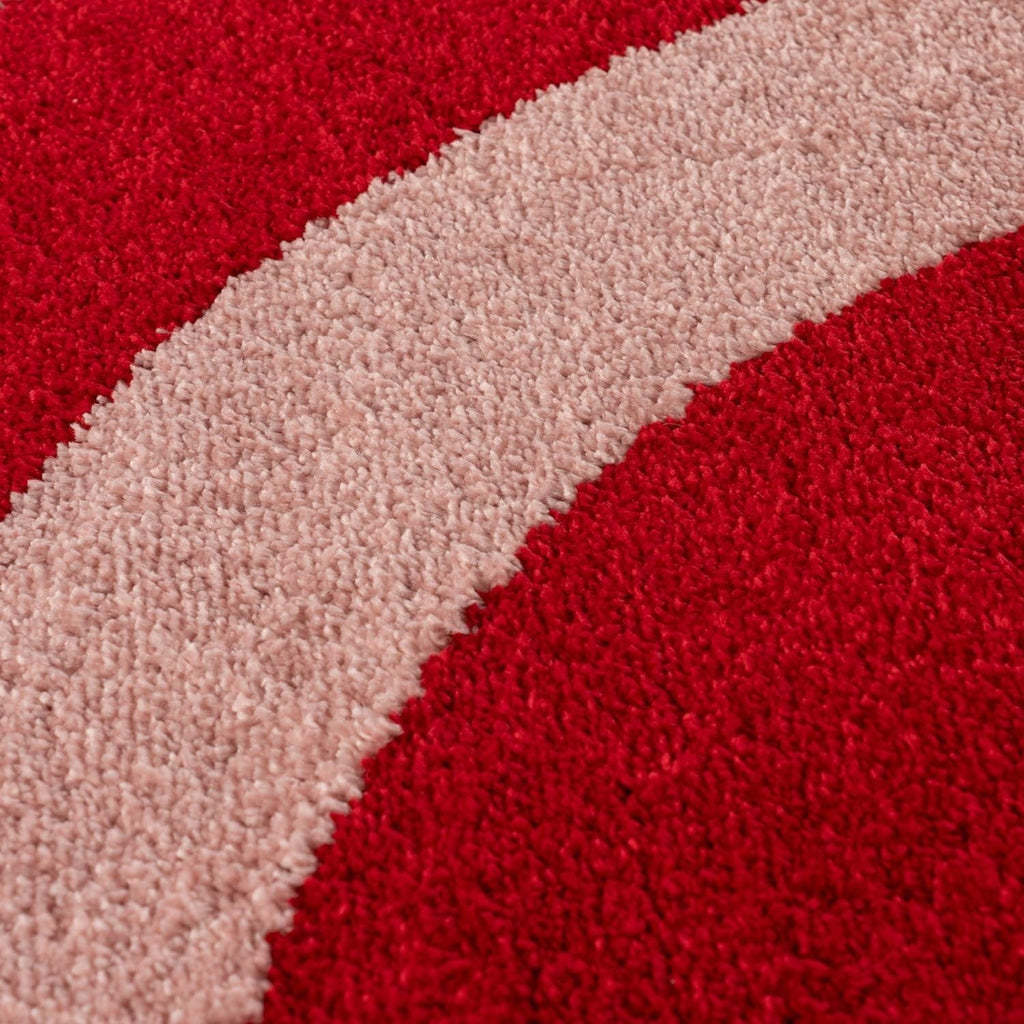 The Rugs Joli Red and Pink Waves Rug
