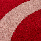 The Rugs Joli Red and Pink Waves Rug