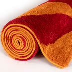 The Rugs Joli Red and Orange Waves Rug