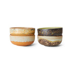 HKLIVING 70's Ceramic Tapas Bowl in Coconut Brown
