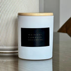 White jar scented candle