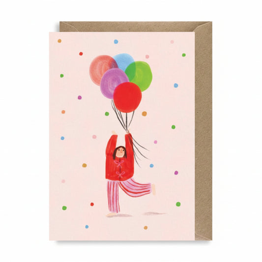Martha Ratcliff Birthday Balloons Greeting Card