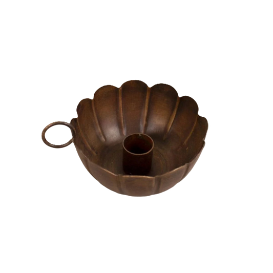 Scallop Metal Candle Holder