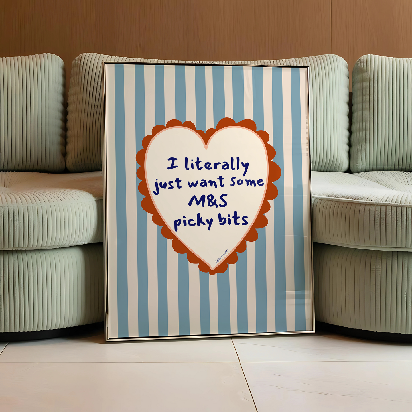 Poppy Illustrates 'M&S Picky Bits' Print in A5