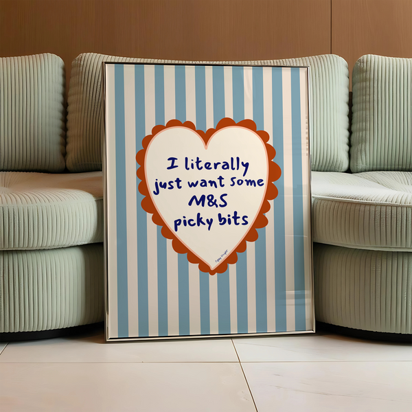 Poppy Illustrates 'M&S Picky Bits' Print in A5