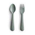dried-thyme-fork-and-spoon-set-for-babies-on-a-white-background