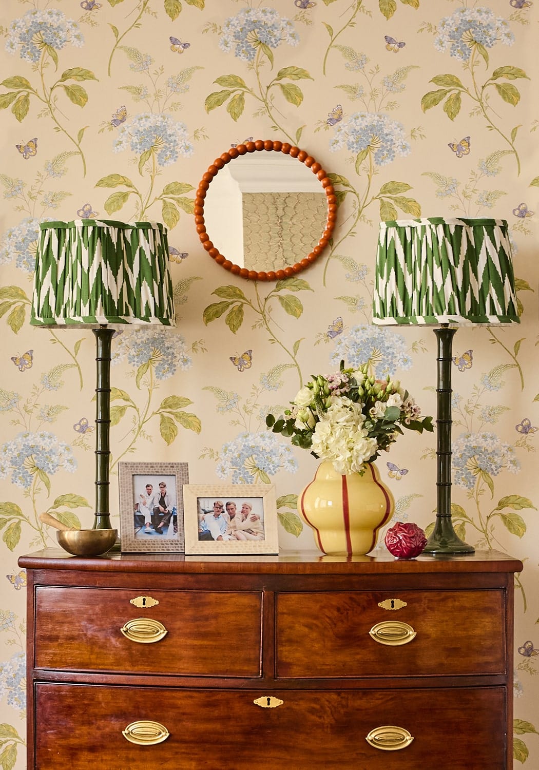 Casa Orange Ball Wall Mirror