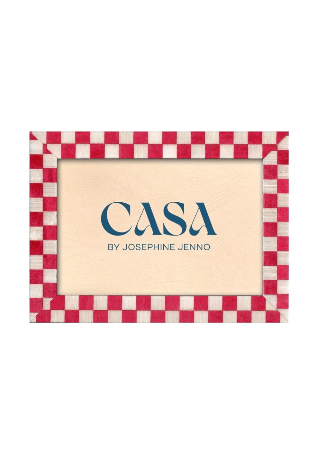 Casa Classic Red Checkered Frame 7x5"