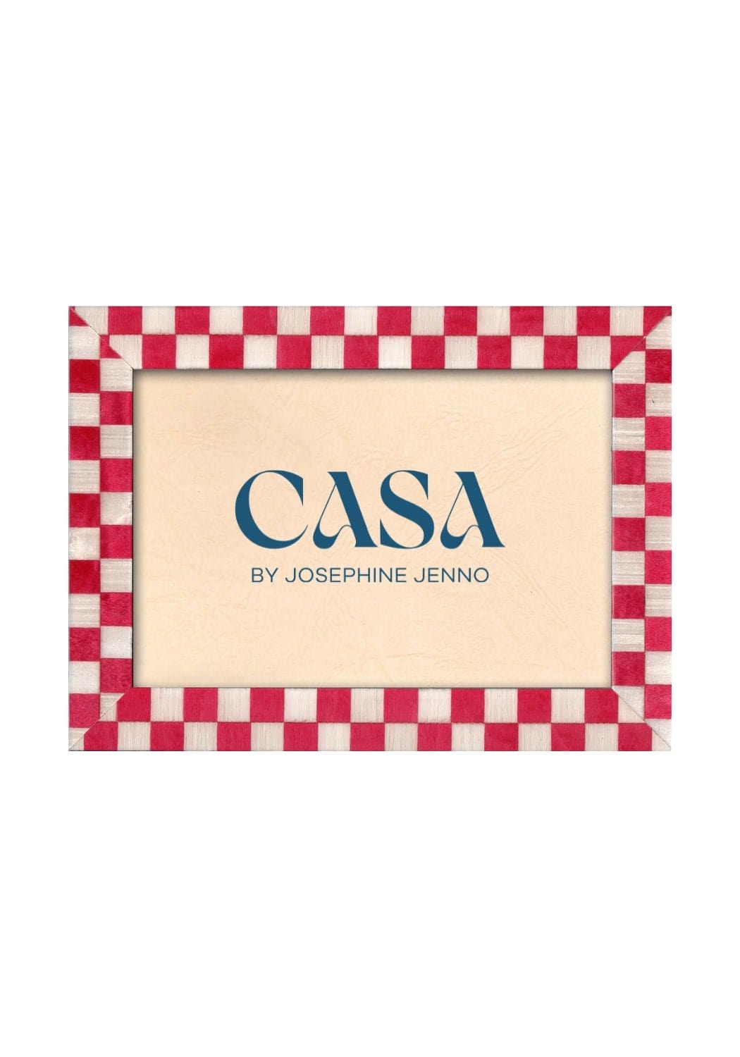 Casa Classic Red Checkered Frame 7x5"