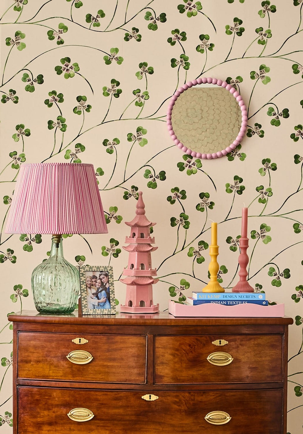 Casa Pink Ball Wall Mirror