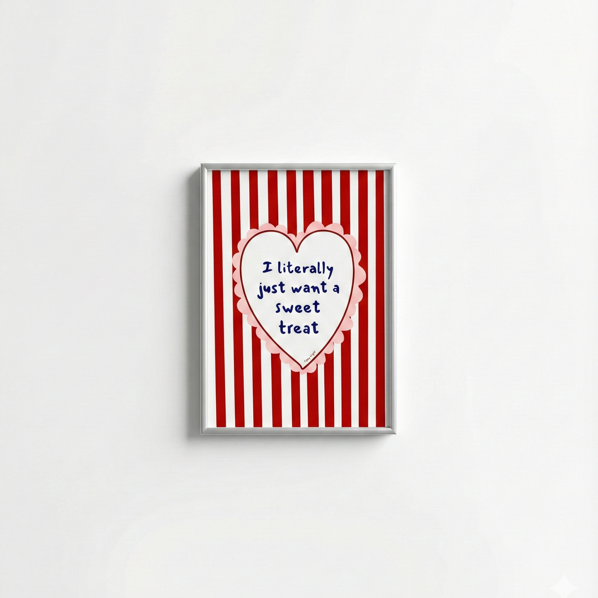 Poppy Illustrates 'I literally want a sweet treat' Art Print in A5