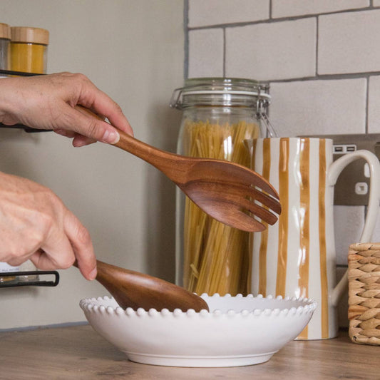 Homerely Wooden Salad Spoon and Fork Set