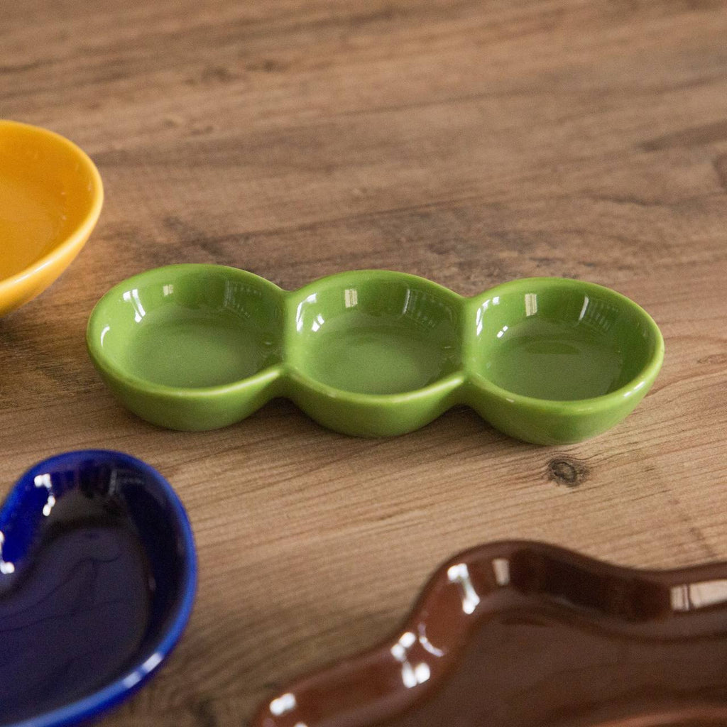 Homerly Irregular Ceramic Dipping Dish Plate in Various Colours