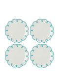 Casa Sky Blue Scalloped Side Plates (Set of 4)