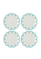 Casa Sky Blue Scalloped Side Plates (Set of 4)
