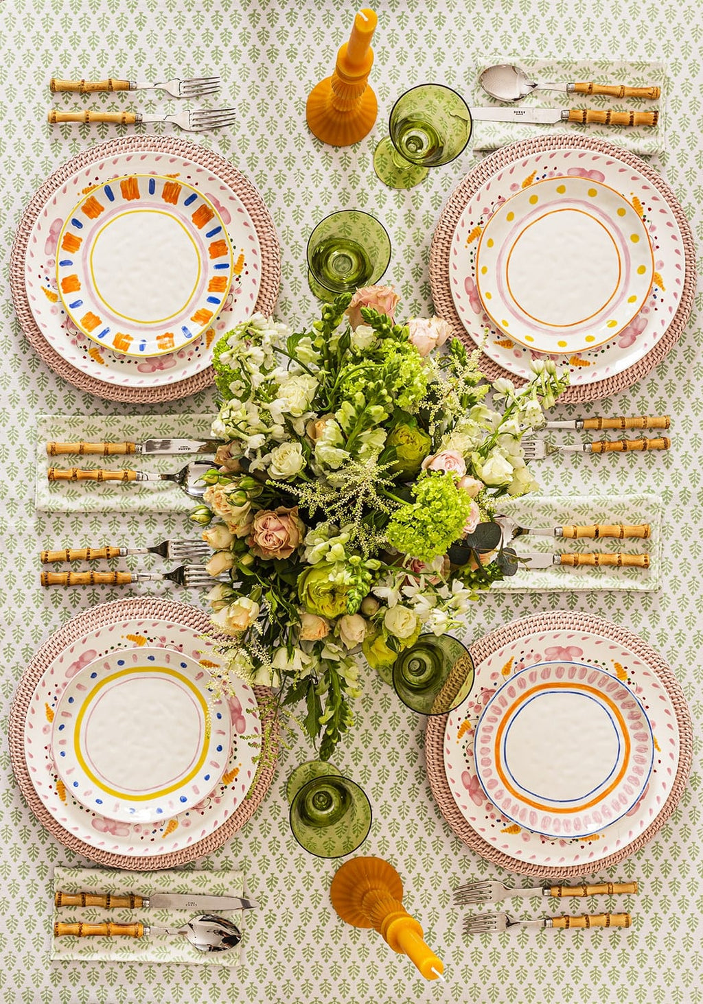 Casa Soleil Colourful Dessert Plate (Set of 4)