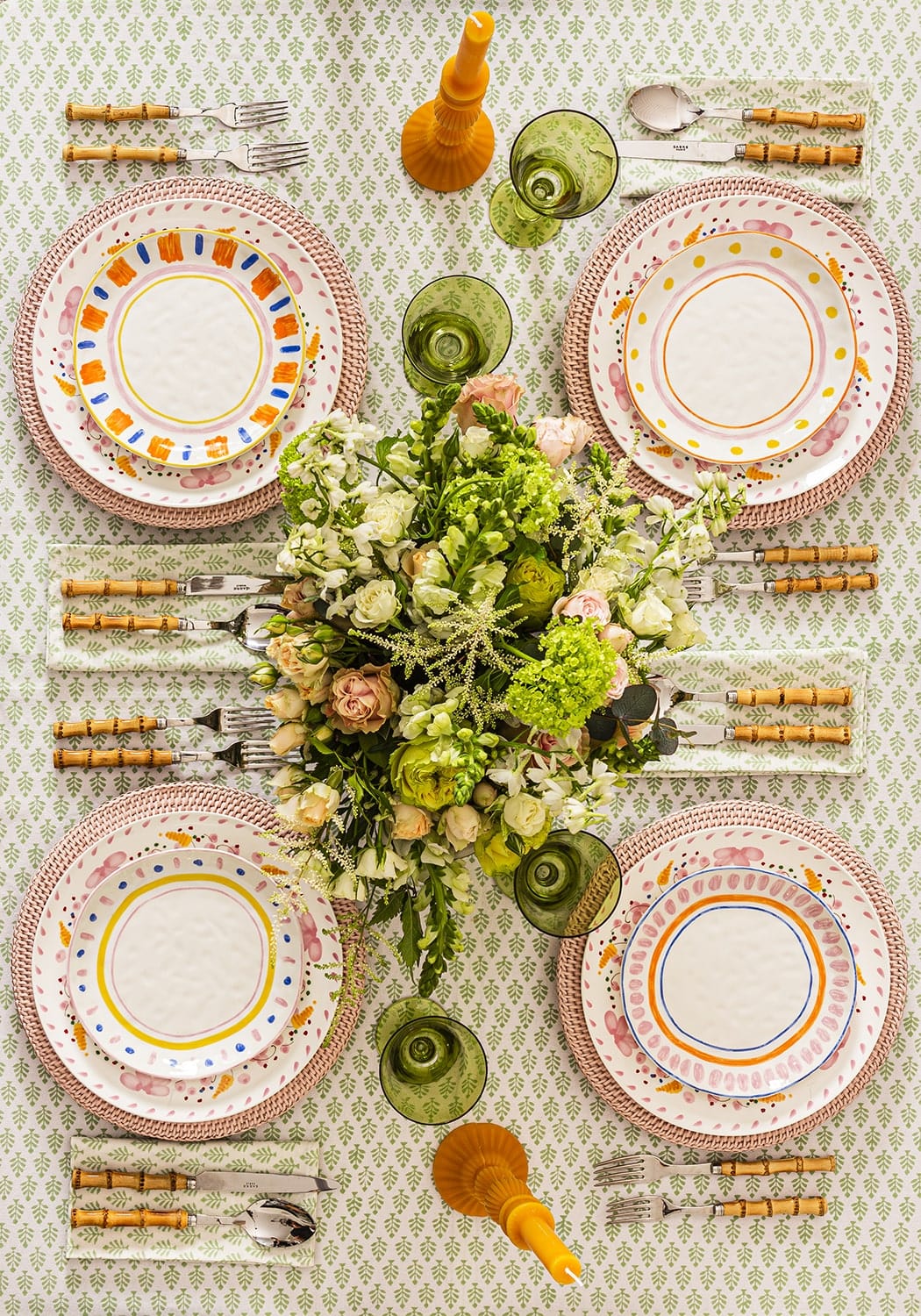 Casa Soleil Colourful Dessert Plate (Set of 4)