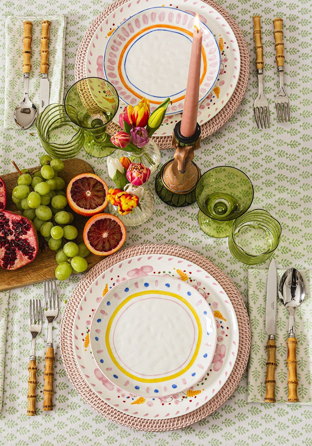 Casa Soleil Colourful Dessert Plate (Set of 4)