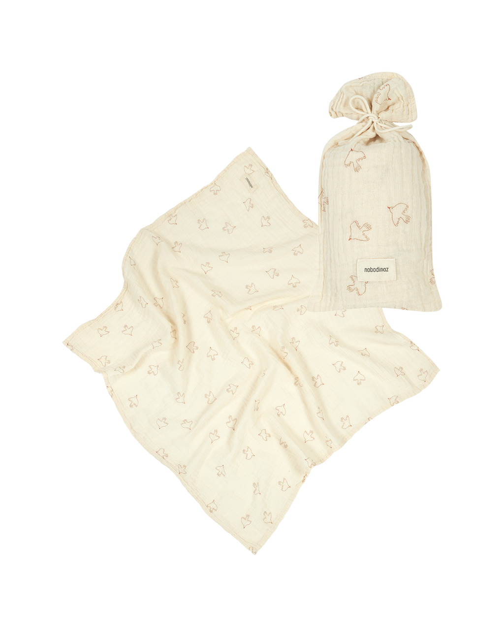 Nobodinoz Organic Cotton Swaddle in Two Colours