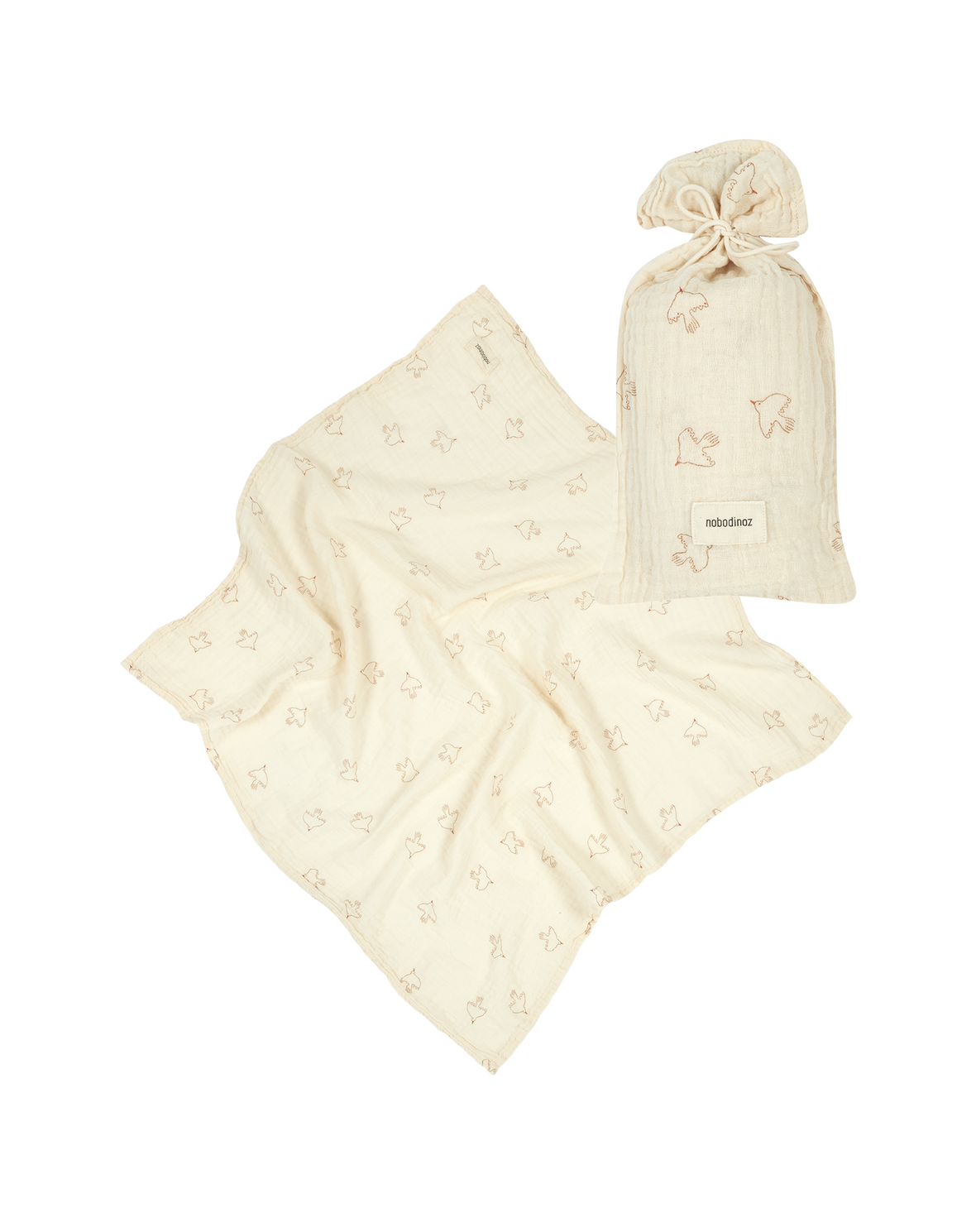 Nobodinoz Organic Cotton Swaddle in Two Colours