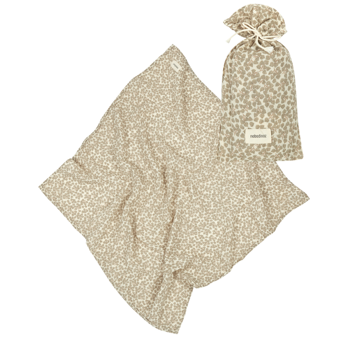 Nobodinoz Organic Cotton Swaddle in Two Colours
